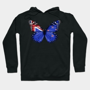 New Zealander Flag  Butterfly - Gift for New Zealander From New Zealand Hoodie